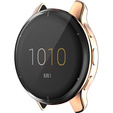 2w1 Etui z Osłoną Silikonową na ekran do Garmin Venu 2 Plus, Różowe złoto