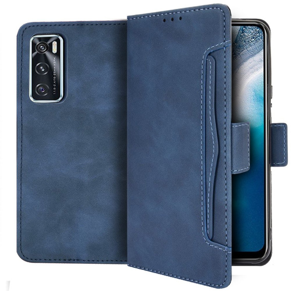 Etui z klapką do vivo V20 SE / vivo Y70 2020, Card Slot, niebieskie