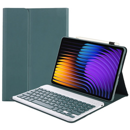 Etui z klawiaturą bluetooth do Xiaomi Pad 7 / 7 Pro, zielone