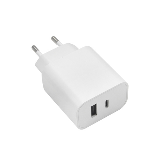 Maxlife Ładowarka sieciowa, 1x USB-C 1x USB-A, 30W, biała