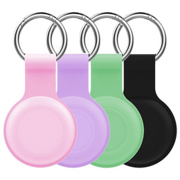 4x Etui do Apple AirTag 2 / 1, obudowa silikonowa, brelok, 4 kolory