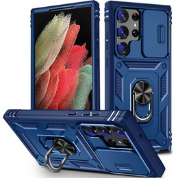 Etui pancerne do Samsung Galaxy S23 Ultra, CamShield Slide, niebieskie