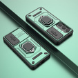 Etui do Samsung Galaxy S24, KickStand Camera Lens, zielone