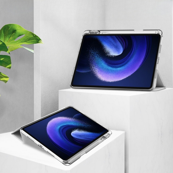 Etui do Xiaomi Pad 6 / Pad 6 Pro, z miejscem na rysik, srebrne