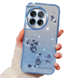 Etui do OnePlus 12 5G, Glitter Flower, niebieskie