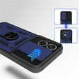 Etui pancerne do Oppo A6 Pro 5G, CamShield Slide, niebieskie