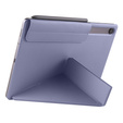 Magnetyczne etui origami do Samsung Galaxy Tab S10 Lite / S10 FE / S9 FE / S9 – ciemnofioletowe