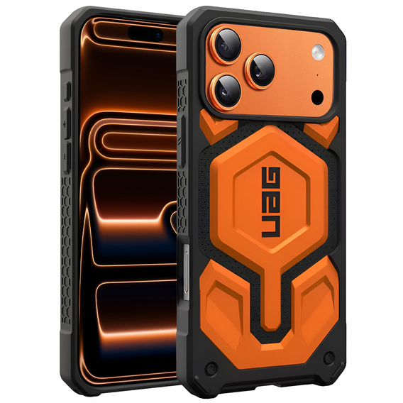 Etui Urban Armor Gear do iPhone 17 Pro, Monarch Pro MagSafe, Orange