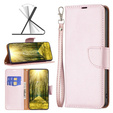 Etui z klapką do Xiaomi Redmi 13C / Poco C65, Wallet Litchi Leather, rose gold