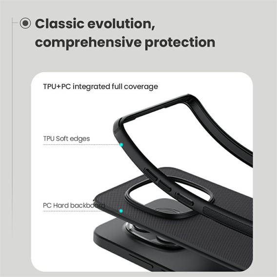 Etui NILLKIN do Xiaomi Redmi Note 15 Pro 5G, Super Frosted Shield Case, czarne