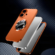 Etui do iPhone 17, ze szkłem prywatyzującym, do MagSafe – pomarańczowe
