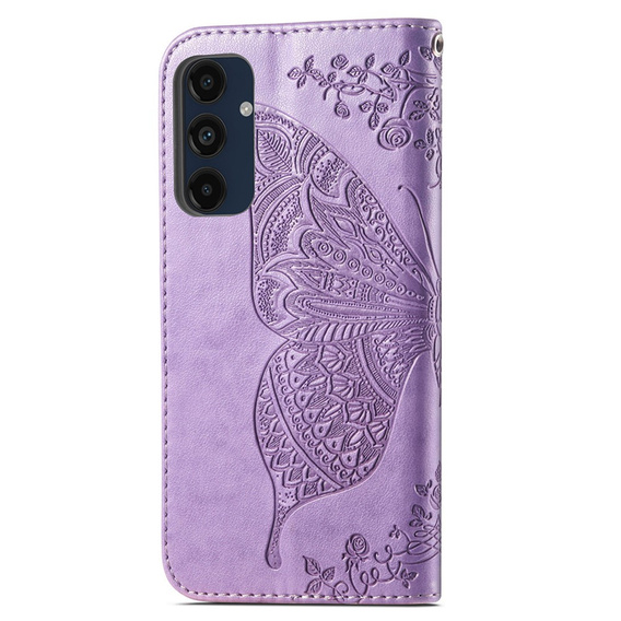 Etui z klapką do Samsung Galaxy A16 / A16 5G, Butterfly, fioletowe
