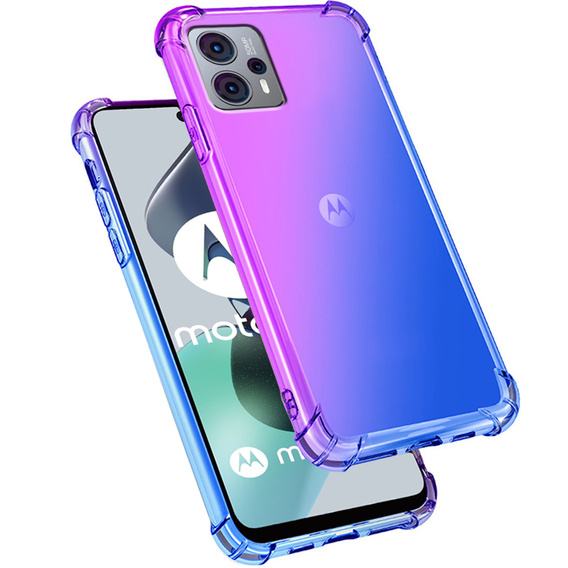 Etui Gradient Dropproof do Motorola Moto G23 / G13 4G, Fioletowe / niebieskie