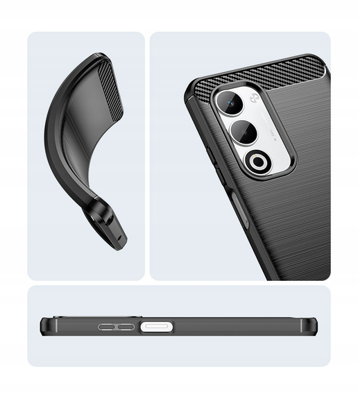 Etui do Oppo A5 5G / A5m, Carbon, czarne
