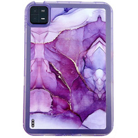 Etui do Xiaomi Pad 6, TPU Hybrid, Marble, fioletowe