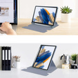 Etui z klawiaturą do Samsung Galaxy Tab A9+, Rotary 360° Leather, fioletowe