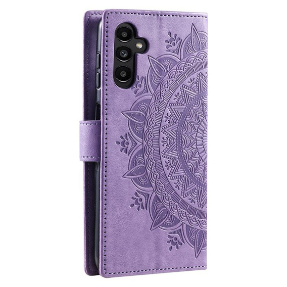 Etui z klapką do Samsung Galaxy A55 5G, Mandala, fioletowe