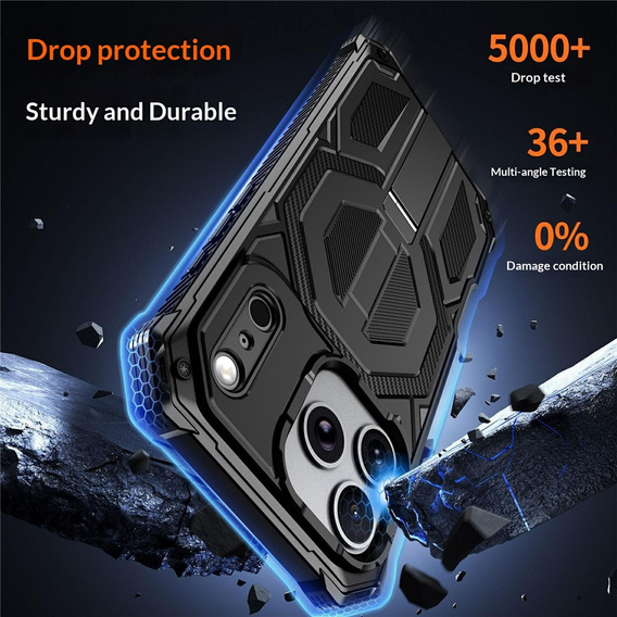 Etui ochronne do iPhone 17 Pro do MagSafe, z podstawką, czarne