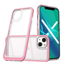 Etui ERBORD do iPhone 13 Mini, Hybrid Frame, różowe