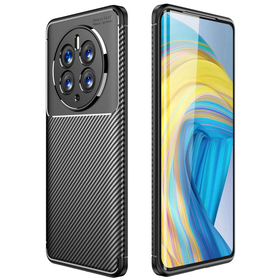 Etui do Huawei Mate 50 Pro, Carbon Gel, czarne