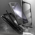 Etui do Samsung Galaxy Z Fold5 5G, Kickstand, z podstawką i ochroną ekranu, czarne