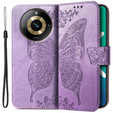 Etui z klapką do Realme 11 Pro / 11 Pro +, Butterfly, fioletowe