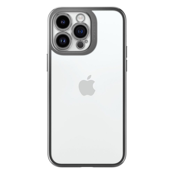 Etui SPIGEN do iPhone 14 Pro, Optik Crystal, Chrome Grey