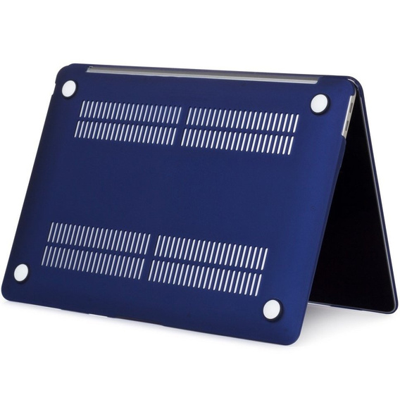 Etui do MacBook Air 13 A2337 M1 A2179 A1932, Hard Case Obudowa, Granatowe