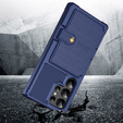 Etui do Samsung Galaxy S24 Ultra Card Holder Kickstand, Card Holder Kickstand, niebieskie