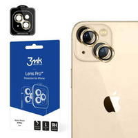 Szkło Hybrydowe 3MK na Aparat do iPhone 14 Plus, Lens Protection Pro, Gold