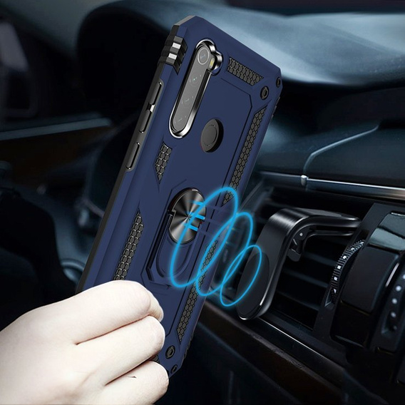 Etui pancerne do Xiaomi Redmi Note 8T, Nox Case Ring, granatowe