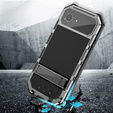 Etui pancerne do iPhone 16E, R-JUST, srebrne