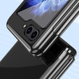 Etui do Samsung Galaxy Z Flip7 FE / Z Flip6, PC Case, przezroczyste / czarne