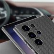 Etui do Samsung Galaxy S23 Ultra, GKK Woven Leather, szare