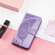 Etui z klapką do Xiaomi Redmi Note 14 4G, Butterfly, fioletowe