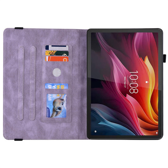 Etui do Lenovo Idea Tab 11", Butterfly, fioletowe