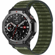 Pasek nylonowy z konektorem PC do Amazfit T-Rex 3 - ciemnozielony