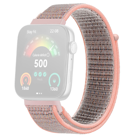 Pasek Nylonowy do Huawei Watch Fit 4 / 4 Pro / 3, Różowy
