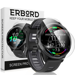 2x Szkło Hartowane ERBORD do Garmin Forerunner 970 / 570 47mm, Szybka