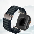 Pasek Nylonowy do Apple Watch 1/2/3/4/5/6/7/8/9/SE/Ultra/Ultra 2 42/44/45/49mm, Czarny