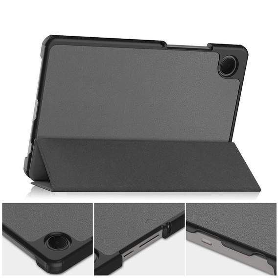 Etui z klapką do Samsung Galaxy Tab A11/A9, Smartcase, szare