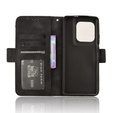 Etui z klapką do Motorola Edge 50 Ultra, Card Slot, czarne