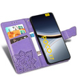 Etui z klapką do Xiaomi Poco F7, Butterfly, fioletowe