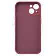 Etui do iPhone 15, Silicone Lite, czerwone