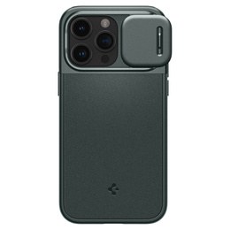 OUTLET Etui SPIGEN do iPhone 15 Pro Max, Optik Armor MagSafe, Zielone
