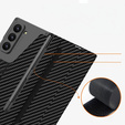 Etui portfelowe z klapką do Samsung Galaxy Z Fold 7 5G – carbon czarne