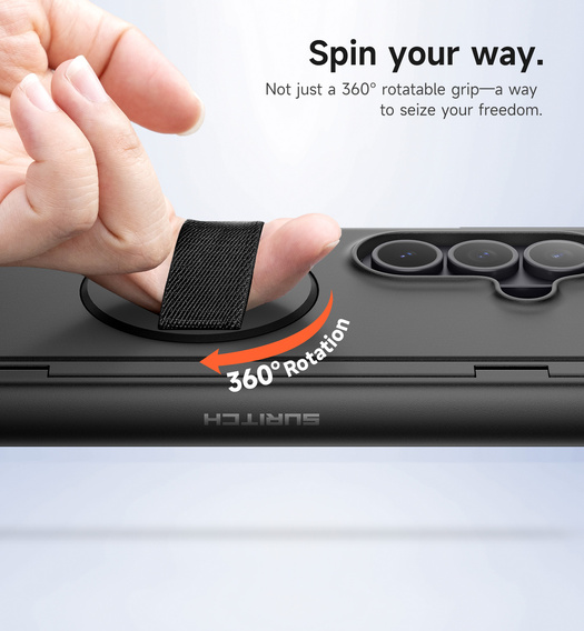 Etui do Samsung Galaxy Z Fold7, Suritch, czarne