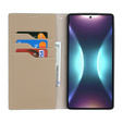 Etui z klapką do Samsung Galaxy S25 Ultra, Litchi Skin Grain, niebieskie