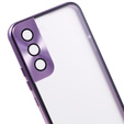 Etui do Samsung Galaxy S21, Magnetic Dual Glass, fioletowe