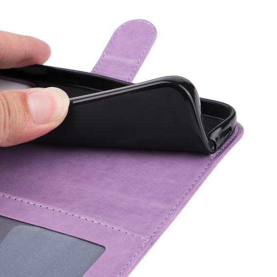 Etui do Huawei Nova 11i, Kwiaty, fioletowe